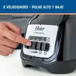 LICUADORA OSTER CON VASO DE VIDRIO DE 1.5L Y 2 VELOCIDADES BLSTKAGBPB